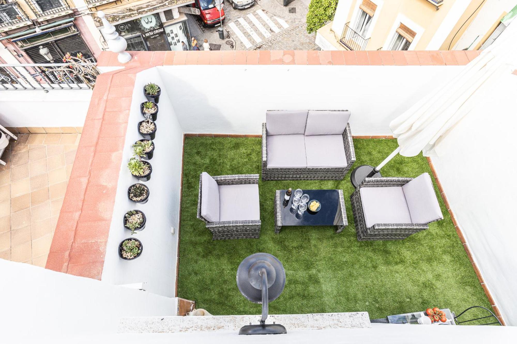 Bonito Duplex Con Terraza Calle Feria Apartamento Sevilla